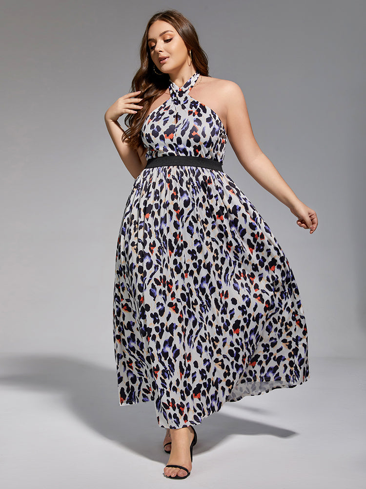 slim fit dress slacks Plus Size Alexis Halter Neck Maxi Dress – L I V D