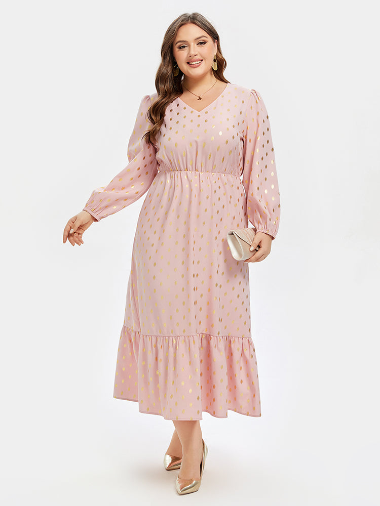 plus size pink polka dot dress Plus Size Hot Pink Dresses For Women