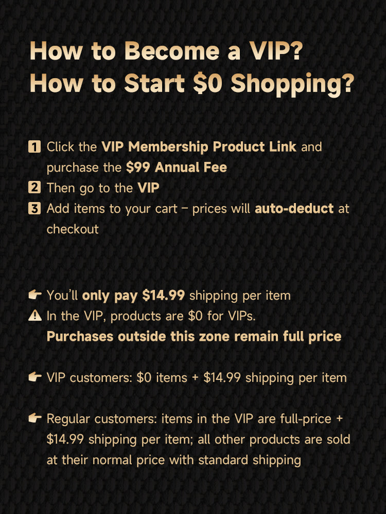 VIP Membership $0 Shopping All Year